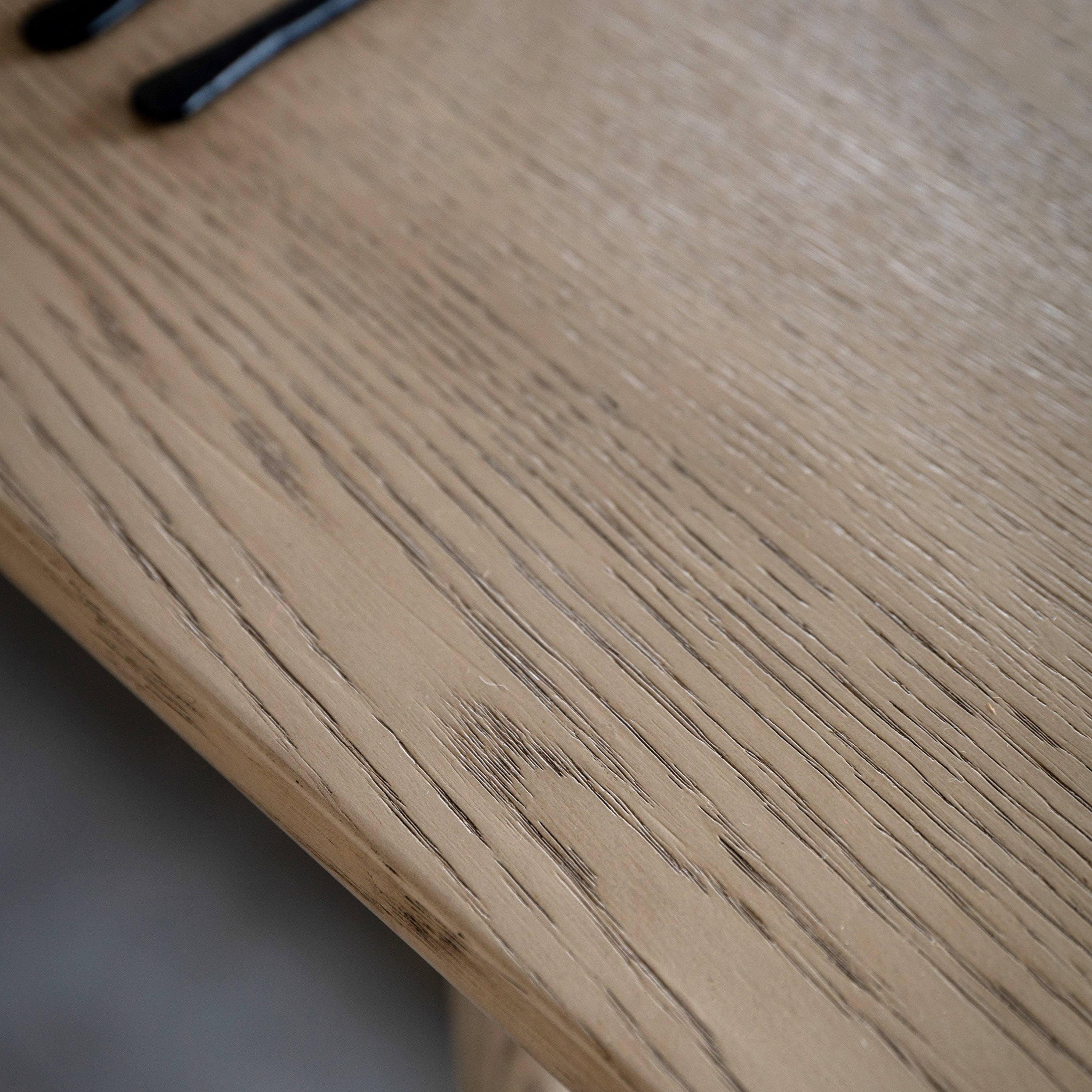 Novu Smoked Oak Wood Dining Table | 6 Seater